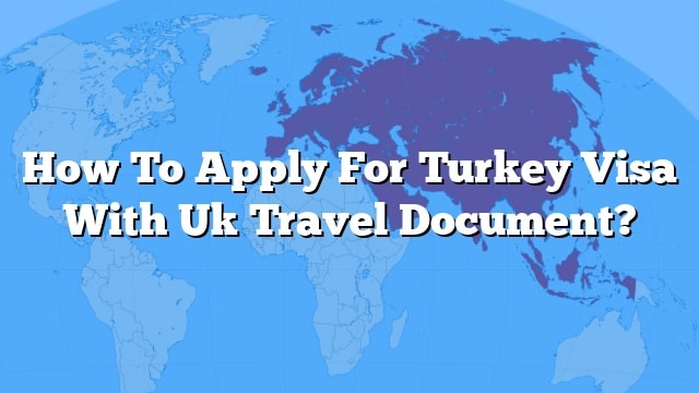 can i go turkey with uk travel document