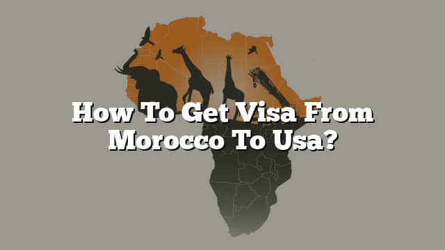 tourist visa morocco to usa