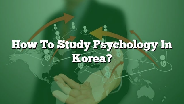 psychology phd korea